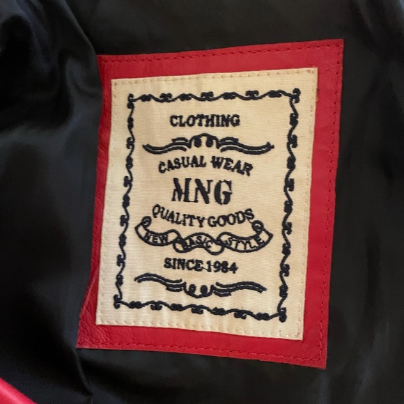 Mango real leather jacket - Picture 3 of 5